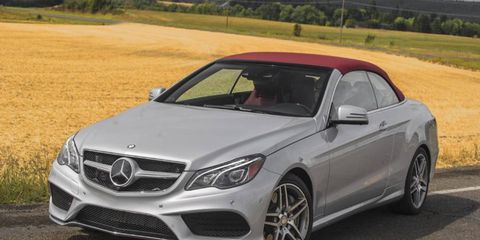Our test 2014 Mercedes-Benz E550 Cabriolet came equipped with the added navigation system and Harman/Kardon surround sound system.