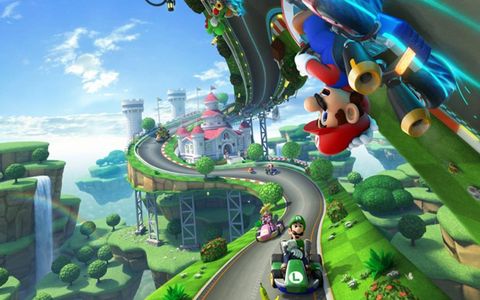 "Mario Kart 8" allows you to drive on the ceiling.