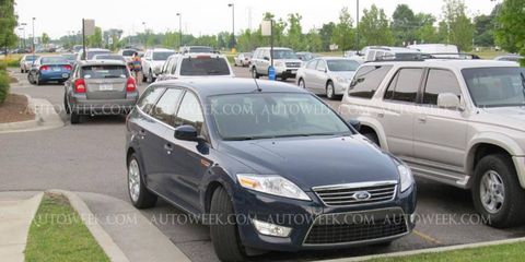 Could this Ford Mondeo tester signal the return of the midsize Ford wagon in the U.S.?