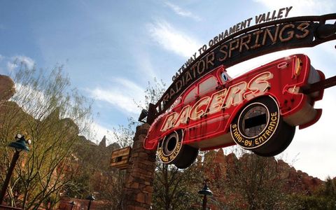 The fastest and most rollercoaster-like ride is Radiator Springs Racers