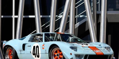 Originally built as a lightweight Mirage prototype racer, chassis No. P/1047 was rebuilt as a GT40 in 1968
