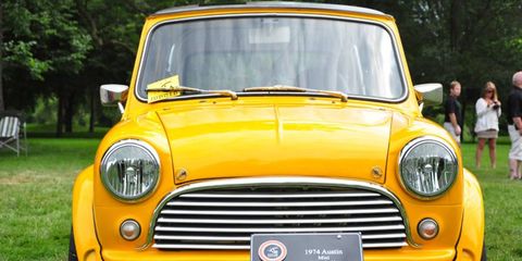 A 1974 Austin Mini, owned by Brian Smith.
