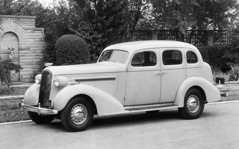 The streamlined 1936 Buick Century looked great, and it performed well also -- its top speed was reported to be 100 mph.
