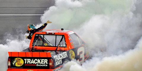 Ty Dillon won his second career NASCAR Camping World Truck Series race on Thursday night at Kentucky.