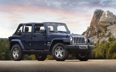 The Jeep Wrangler Freedom edition comes with both two and four doors.