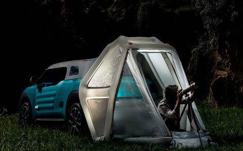 You could live out of the back of your Citroen Cactus M thanks to its tent.