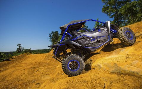 We took it up and down rocks, through yellowcake uranium dirt and almost all the way underwater, and the Yamaha YXZ1000R SS side by side lapped it up like a thirsty puppy.