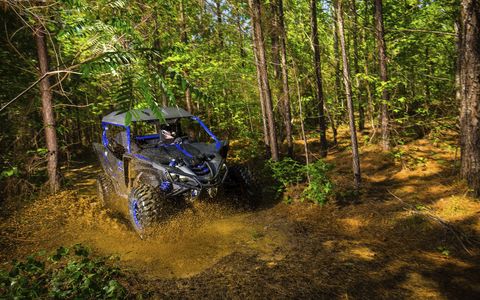 We took it up and down rocks, through yellowcake uranium dirt and almost all the way underwater, and the Yamaha YXZ1000R SS side by side lapped it up like a thirsty puppy.