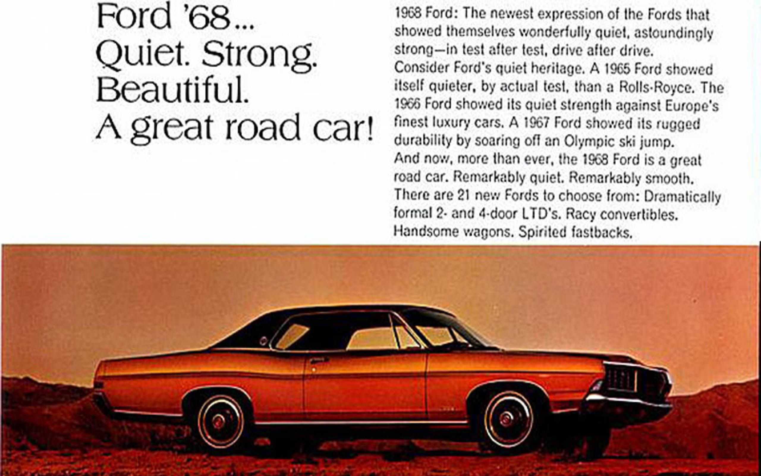 The most grandparental car possible: 1968 Ford LTD coupe