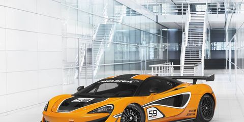 The 570S GT4 is currently being developed on the racetracks of Europe.