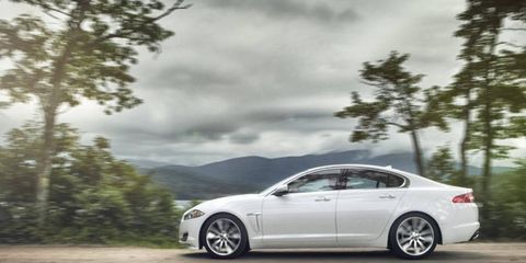 The 2014 Jaguar XF 3.0 AWD receives and EPA-estimated 19 mpg combined fuel economy.