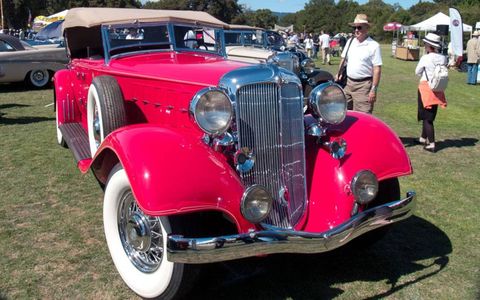 A classic Chrysler with a Stanford connection, this 1933 CL Phaeton is powered by a Cadillac V16 engine.