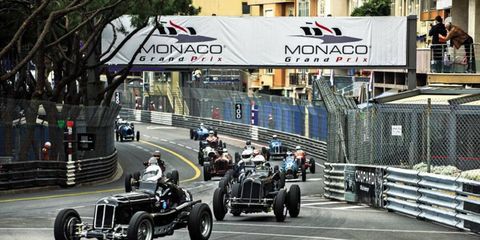 Pre-1952 Grand Prix cars take to the track in Monaco.