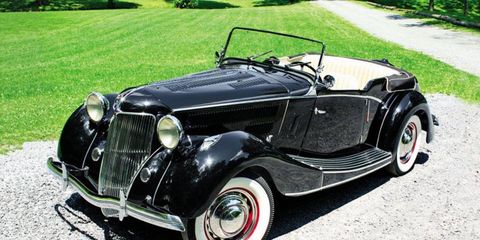 For decades, the photo has misled the impulsive and the unwary: Clark Gable, dashingly handsome in full confident swagger, leans possessively on a black 1936 Jensen-Ford&#8212;to be precise, this 1936 Jensen-Ford
