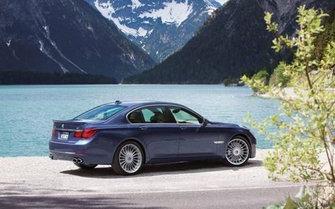 A 4.4-liter V8 propels the B7, producing 540 hp and 538 lb-ft of torque