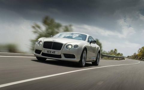 The 2014 Bentley Continental GT V8 S.