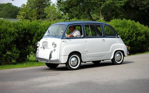 A classic Fiat Multipla makes an appearance