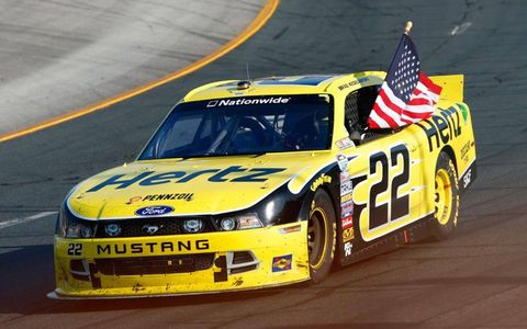 Brad Keselowski led a 1-2-3-4 sweep for Cup regulars in the NASCAR Nationwide Series race at New Hampshire Motor Speedway on Saturday.