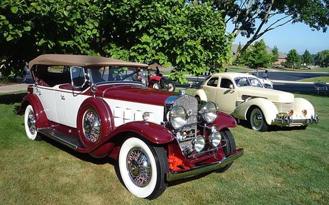 A 1931 Cadillac and 1937 Cord