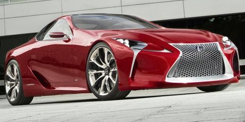 The Lexus LF-LC coupe concept was introduced at the Detroit auto show in January 2012.