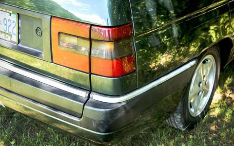 The tail lights reminded us of the Volvo 850 sedan.