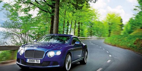 The 2013 Bentley Continental GT Speed is the fastest production Bentley ever made.