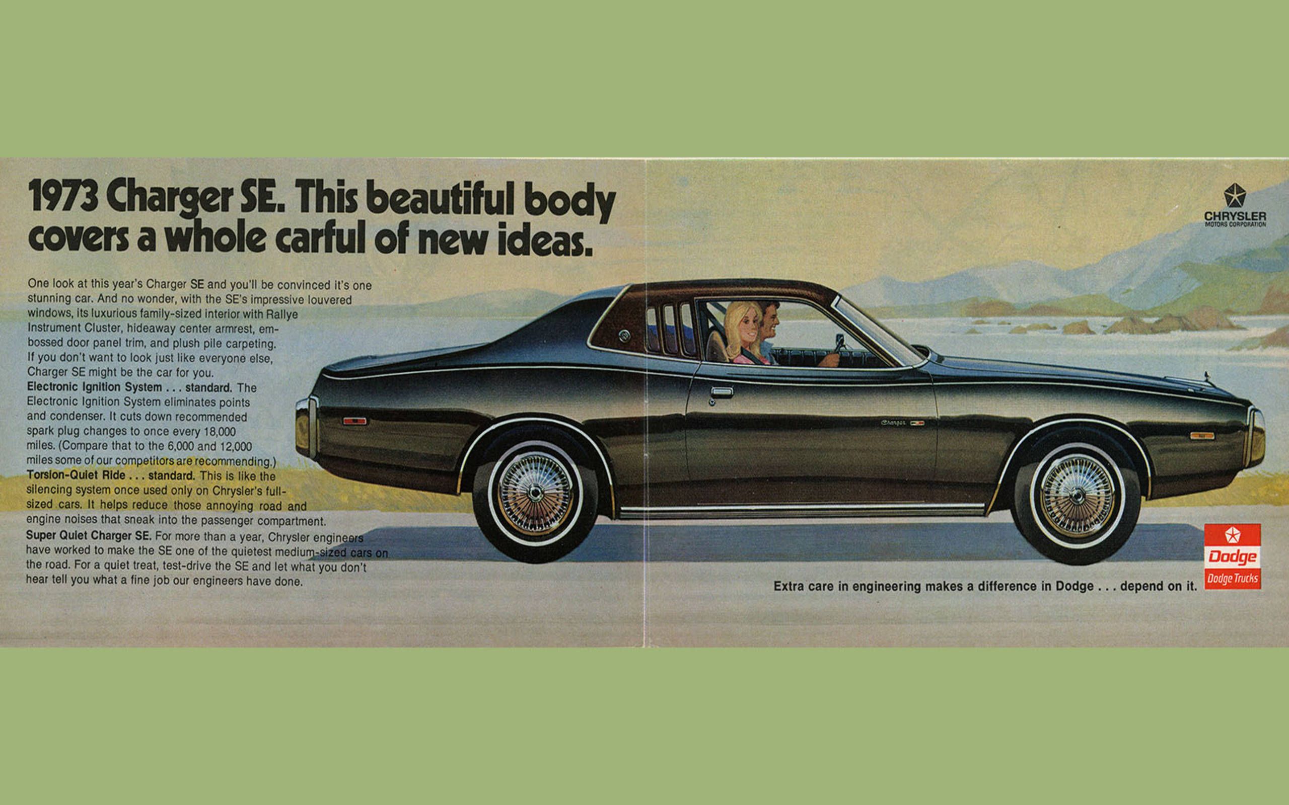 1973: The Dodge Charger's big selling point is...quietness