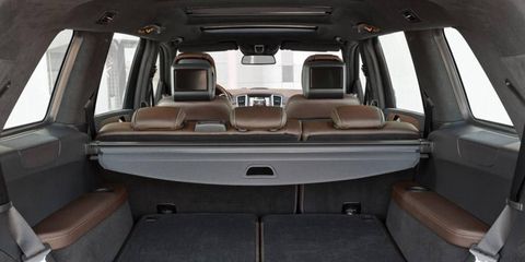 The 2013 Mercedes GL offers ample cargo room and can seat seven.