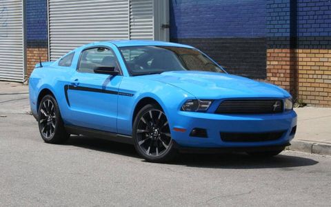 AutoWeek's Grabber Blue 2011 Ford Mustang V6, a cruiser's dream