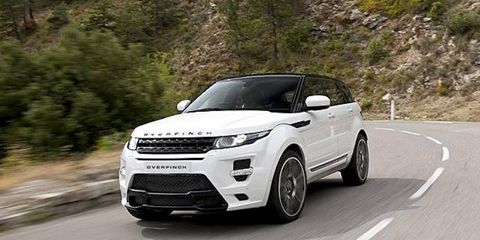 The Overfinch Evoque GTS sports a mean looking body kit.