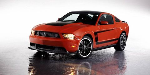 The new 2012 Boss Mustang