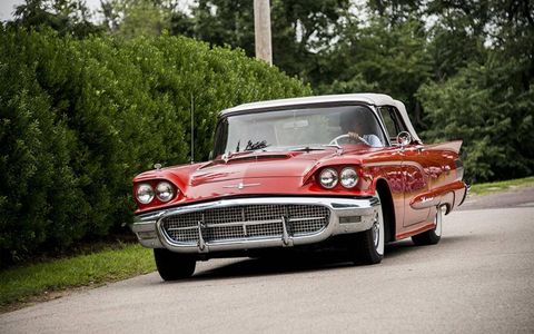 A rare second-generation Ford Thunderbird, made between 1958 and 1960.
