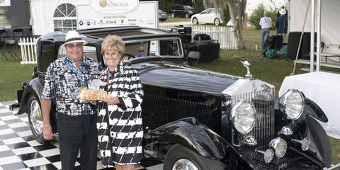 Frank and Milli Ricciardelli of Monmouth Beach, New Jersey, are the inaugural recipients of the Honored Collector award from the Hilton Head Island Concours.