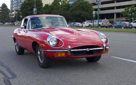 We don't need anything fancy to excite us. A nice E-type will do the trick...