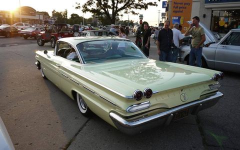 Gorgeous Bonneville representing at the 2012 Woodward Dream Cruise.