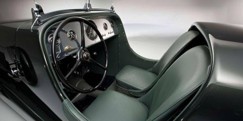 Inside the restored 1934 Model 40 Special Speedster.