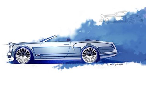 The Bentley Mulsanne convertible concept, which debuted at Pebble Beach, takes the current Mulsanne and drops the top.