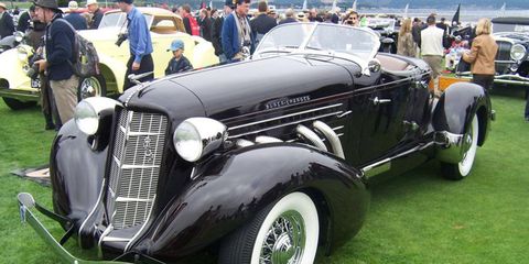 My personal vote for best in show: A 1936 Auburn 852 Supercharged Speedster; photos don't do this beauty justice.