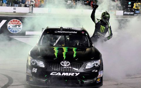 Kyle Busch won his 60th career NASCAR Nationwide race on Friday night at Bristol.