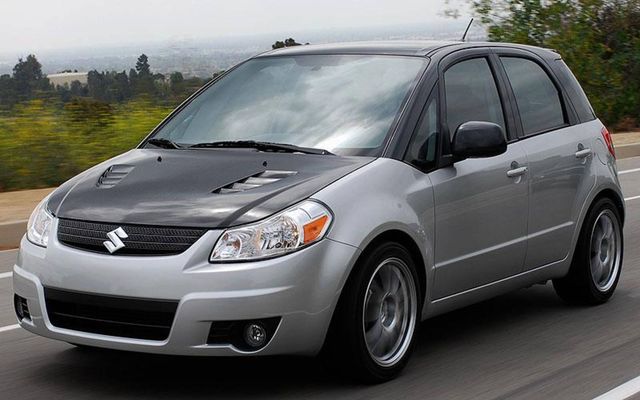 Turbocharging the Suzuki SX4 results in a tire-squealing 221 hp.