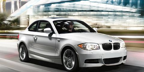 The  2013 BMW 135is coupe produces 320 hp and 317 lb-ft of torque.