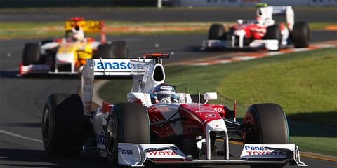 fortvivlelse Relativ størrelse Ældre Formula One: Toyota drops Australian Grand Prix appeal