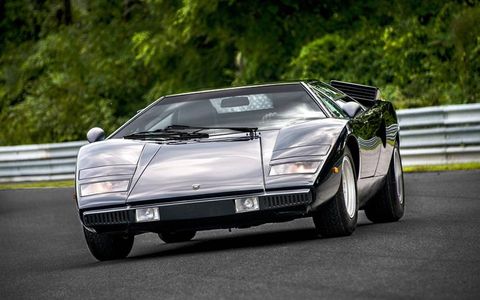 Arguably the best looking version of the Countach, and in a color that suits it well.
