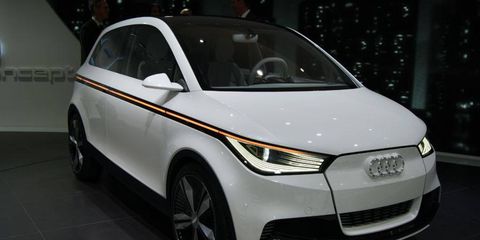 Audi A2 Concept from the floor of the Frankfurt auto show