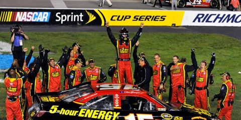 Clint Bowyer was the final race of NASCAR's regular season. The rain-delayed race ended early Sunday morning in Richmond, Va.