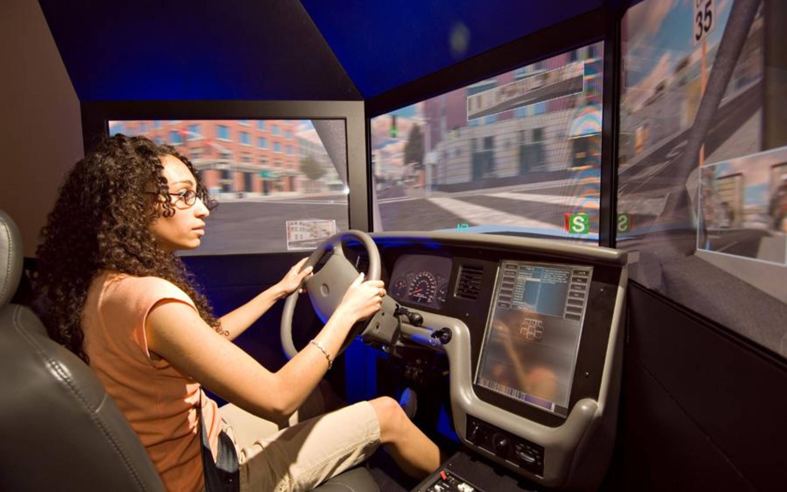 Driving simulator for young drivers