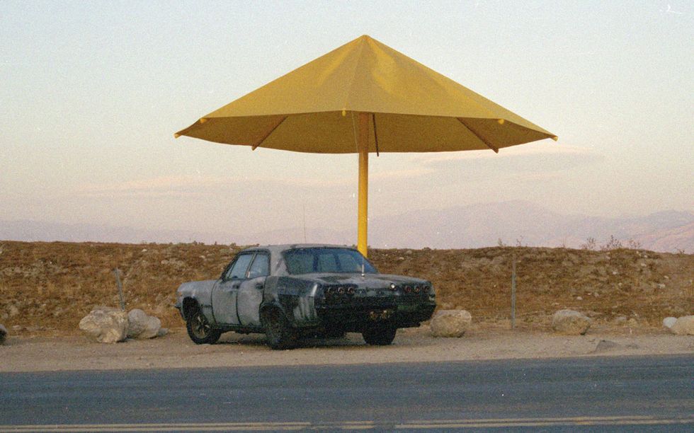 My Impala with one of Christo's umbrellas