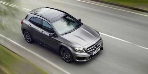 The 2015 GLA arrives in U.S. showrooms in the fall of 2014.