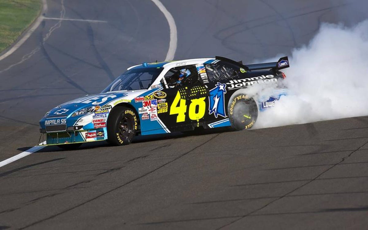 Johnson wins California race, takes Chase points lead