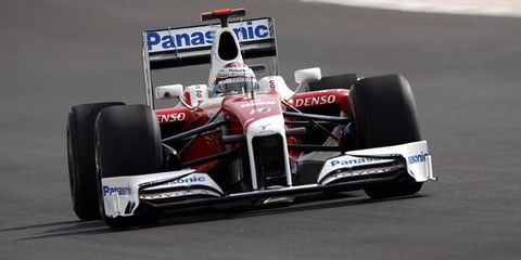 Toyota has confirmed it is leaving Formula One. Jarno Trulli is shown.